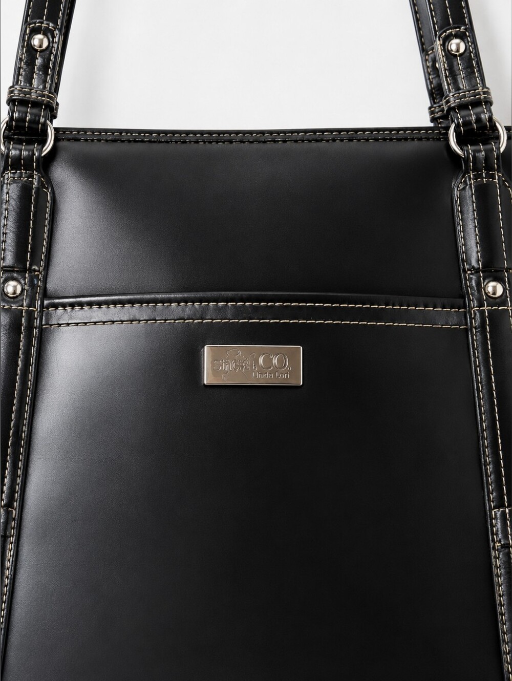 NINE & CO BY Nine West Vegan Leather Tote. - Picture 4 of 9